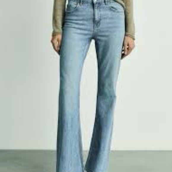 MNG by Mango raw hem flare jeans - Picture 2 of 9